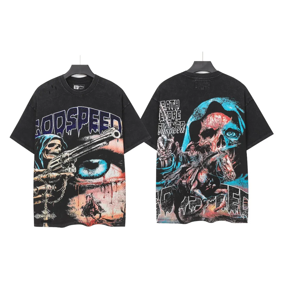 G 6207# Black/ ｜ godspeed（ + ）+ In Stock Retro T （fabric）：32 Sizes（size）：S-M-L-XL （colour）： Black/ 👉